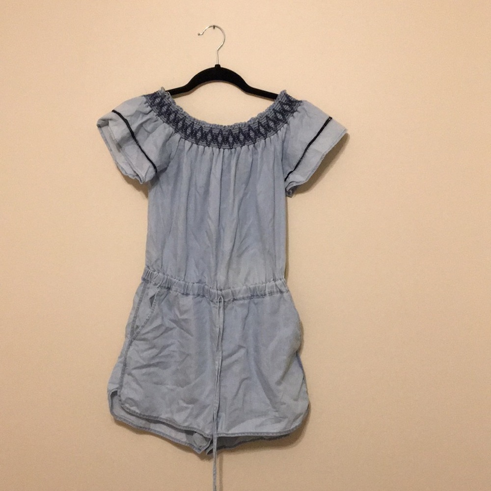 Francesca’s Denim Romper